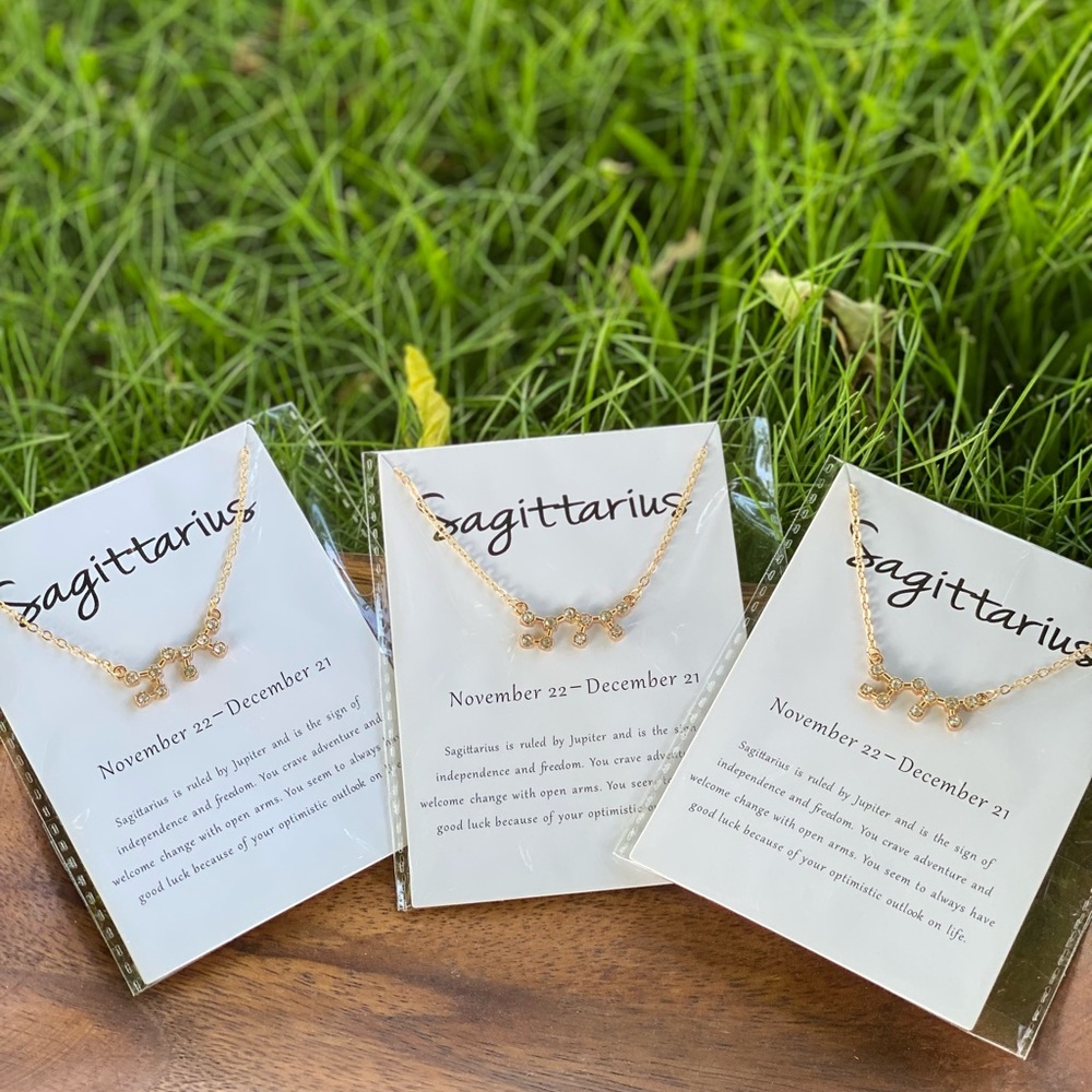Astrology necklace Sagittarius